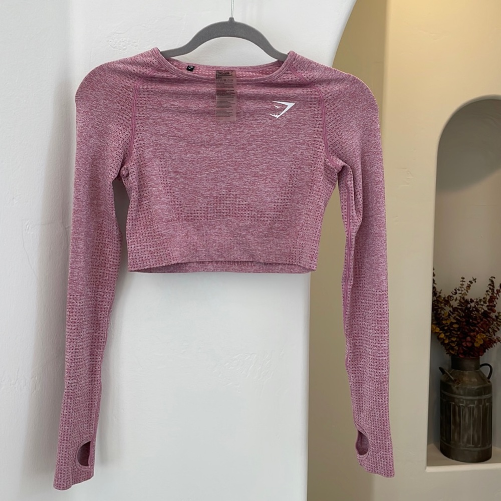 Gym Shark long sleeve crop